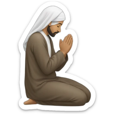 muslim pray sticker