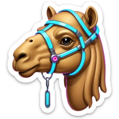 cyberpunk camel sticker