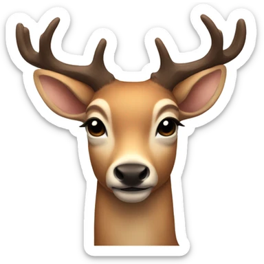 Aesthetic deer  sticker