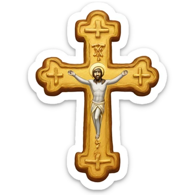 Orthodox cross  sticker