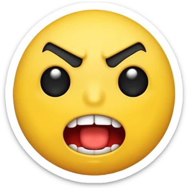 angry  emoji just like in the pacman  sticker