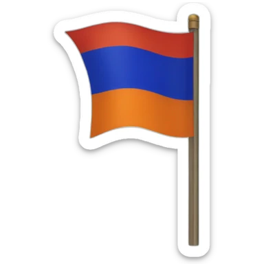 Armenian flag sticker