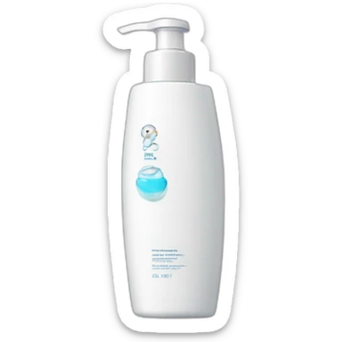 facewash bottle, skincare product sticker