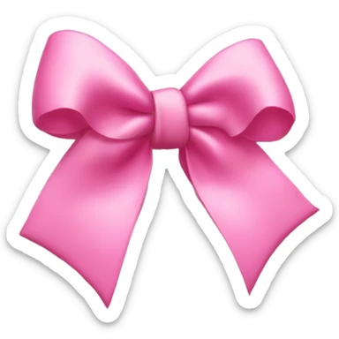 Pink coquette bow sticker