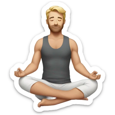 yoga matt sticker