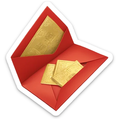 Red envelope Red money sticker