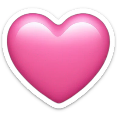 Emoji iphone heart Pink sticker