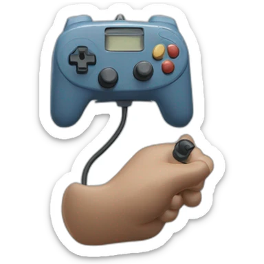 Un demorgogon de stranger thing qui vole dans les airs avec une manette  sticker