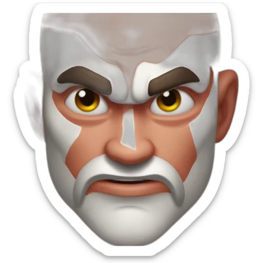 Face Palm Kratos God of war sticker