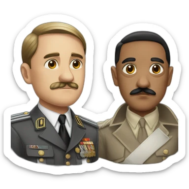Hitler et marcon sticker