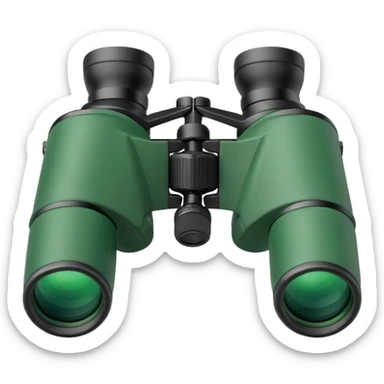 Create the emoji of the binocular make it green sticker