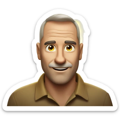 Australian dad with ring of light on top of his head sticker