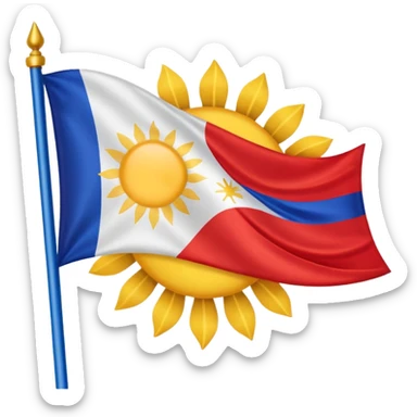 Filipino flag sticker