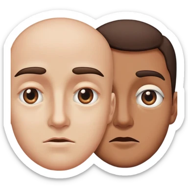 Un ojo para arriba y el otro para abajo sticker