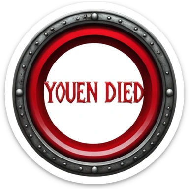 Elden Ring You Died Screen sticker