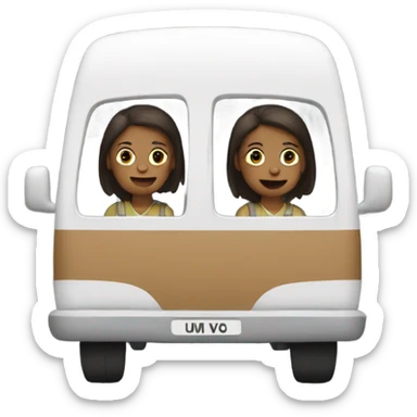 Me in the van travelling sticker