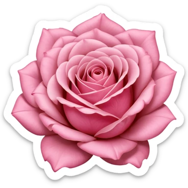 Polaroid photo of a pink rose  sticker