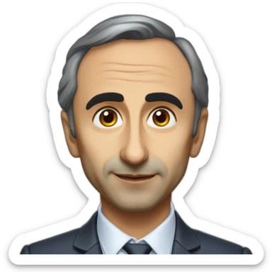 Eric zemmour calvitie sticker