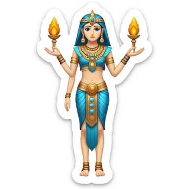 fullbody annunaki female sticker