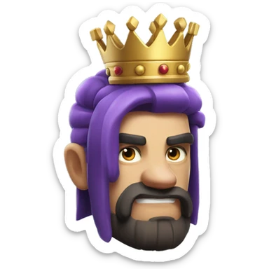 The King from “Clash Royale” sticker
