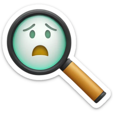 The letter W under a magnifier sticker