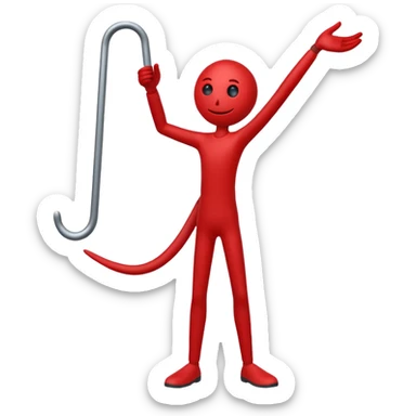 Stickman Hook sticker