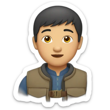 kyrgyz boy sticker