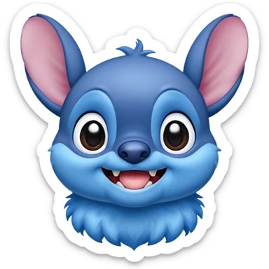 Stitch in love  sticker
