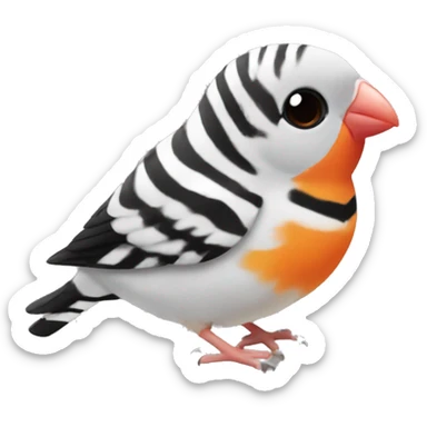 Zebra finch sticker
