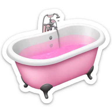 Pink bathtub  sticker