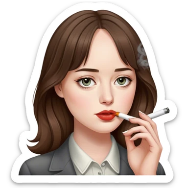 dakota johnson smoking sticker