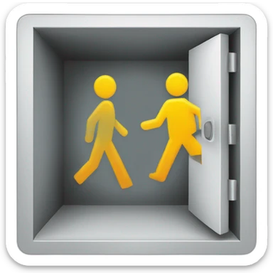 Exit pictogram sticker