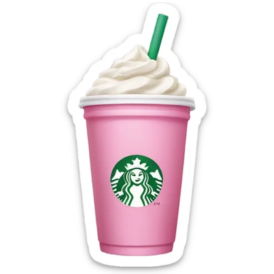 Pink Starbucks drink  sticker