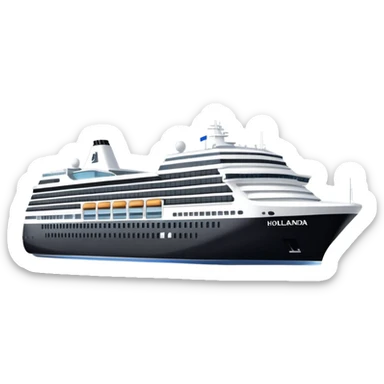 holland america cruise ship in rotterdam sticker