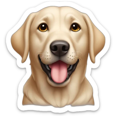 perro labrador mandando un beso sticker