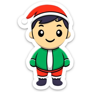 festive mood on your birthday sticker