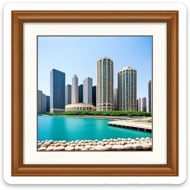 Chicago Marina City buildings sticker