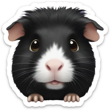 Black guinea pig sticker