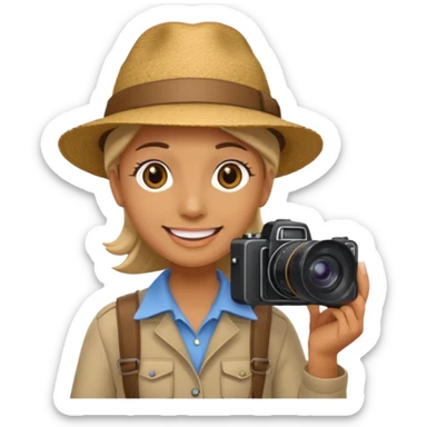 Tourist Taking Photo sticker