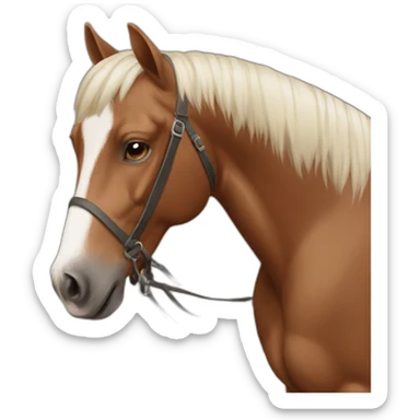 Caballo petiso pelaje moro sticker