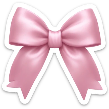 Pink aesthetic bow sticker