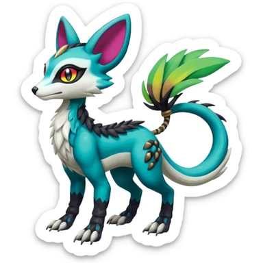 Meloetta-Vernid-Trico-Sergal-Protogen-Primagen-Pokémon-Fakémon-creature sticker