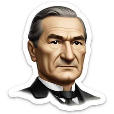 Turkish President Mustafa Kemal Ataturk sticker