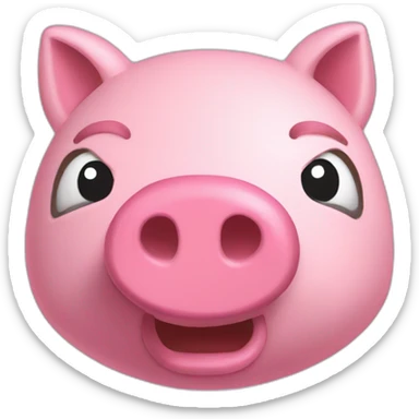 isometric-angry-pepa-pig sticker