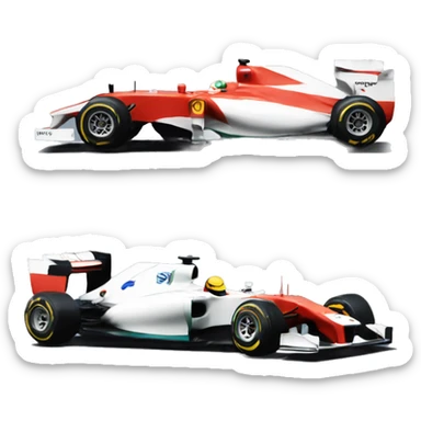 F1 cars sticker