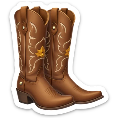 cowboy boots emoji sticker