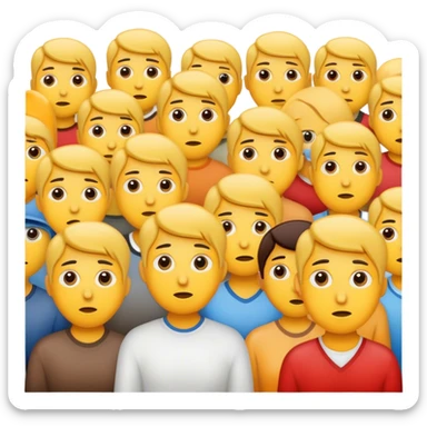 attentive spectators
 sticker