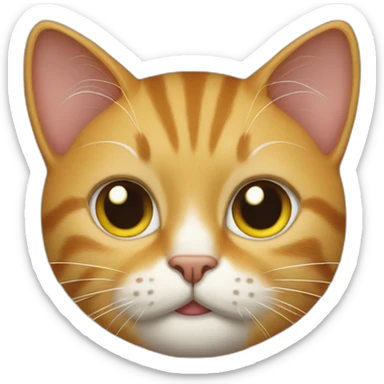 cat wearing a jim carrey costume sticker