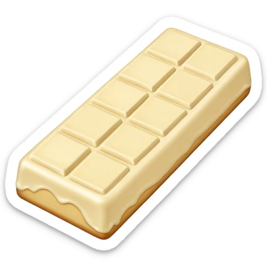 White chocolate sticker