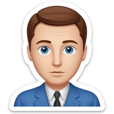 Jack Haley (1897-1979) with blue eyes, brown hair sticker